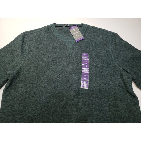 Members Mark Men's Crewneck Pullover Shirt Emerald Coast Green Size XXL NWT - Picture 2 of 10